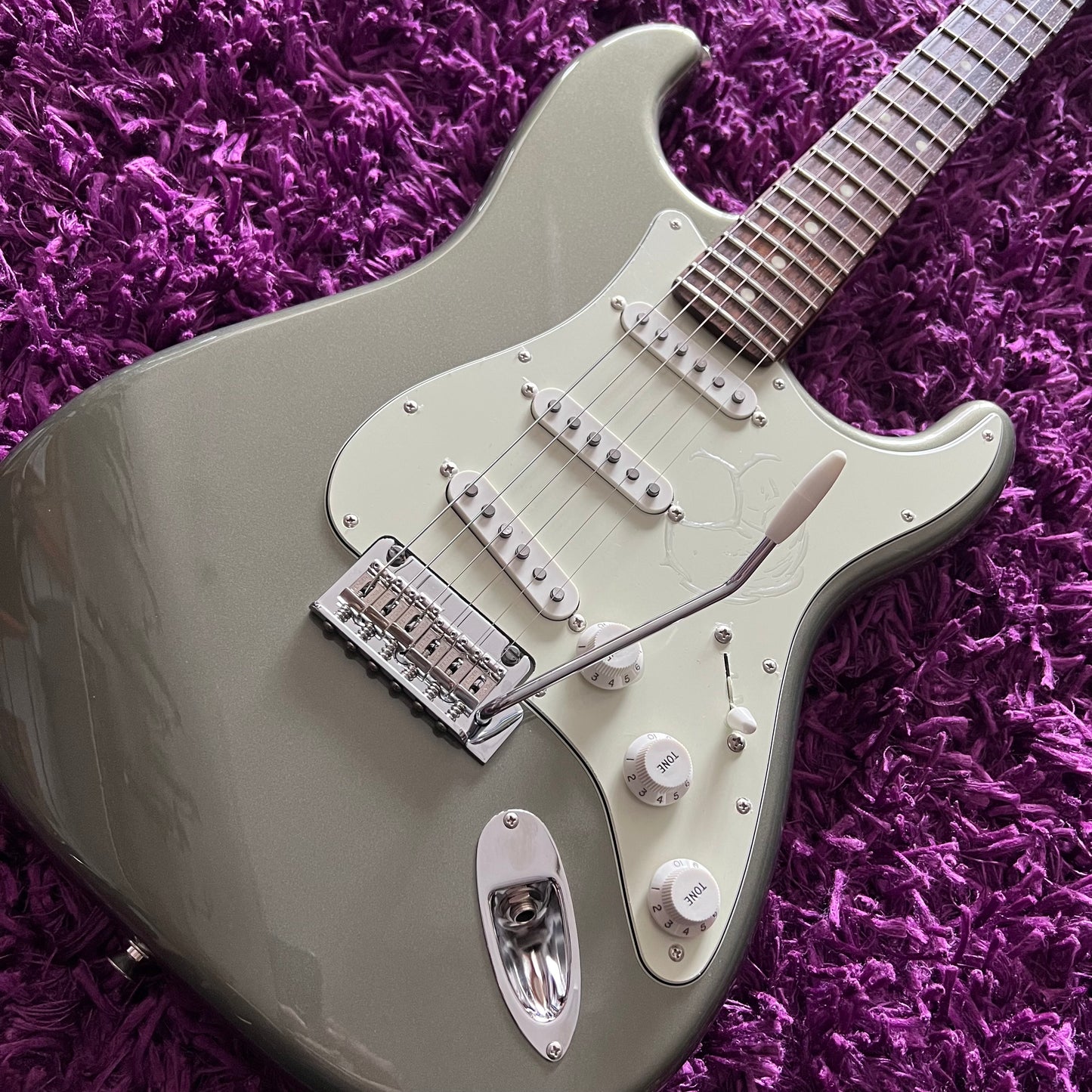 2023 Fender FSR Collection Hybrid II Stratocaster Jasper Olive Metallic w/ Matching Headstock (MIJ)