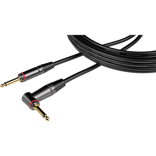 Gator Headliner Series 10 Foot Straight to Right Angle Instrument Cable