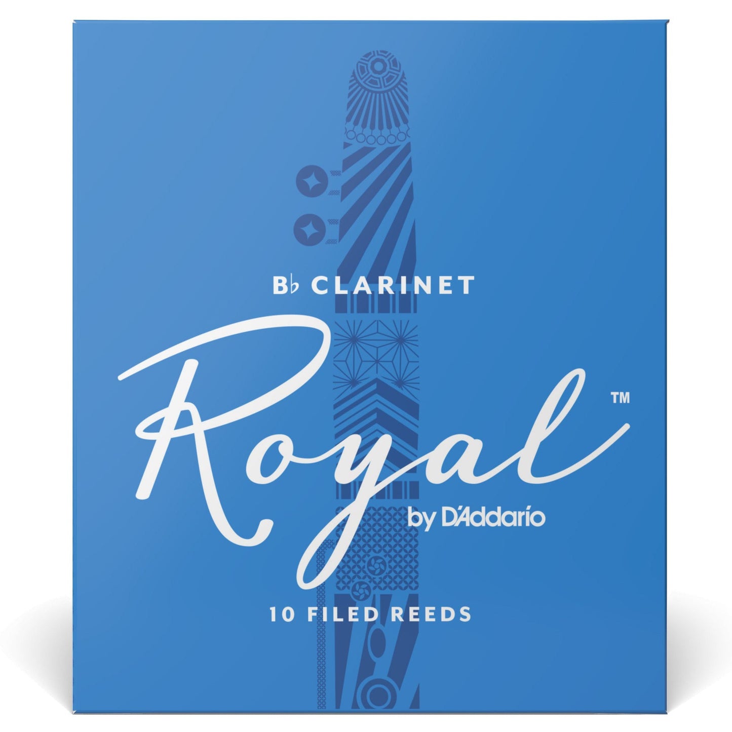 Royal by D'Addario Bb Clarinet Reeds, Strength 1, 10-Pack