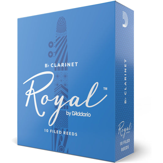 Royal by D'Addario Bb Clarinet Reeds, Strength 1, 10-Pack