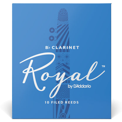 Royal by D'Addario Bb Clarinet Reeds, Strength 2, 10-Pack