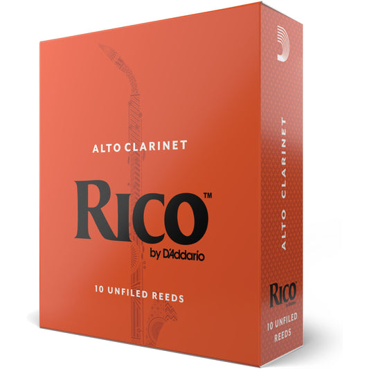 Rico by D'Addario Alto Clarinet Reeds, Strength 3.5, 10 Pack