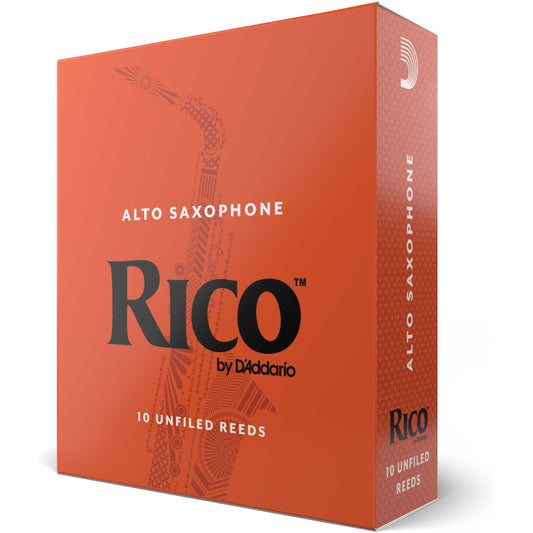Rico by D'Addario Alto Sax Reeds, Strength 1.5, 10-Pack