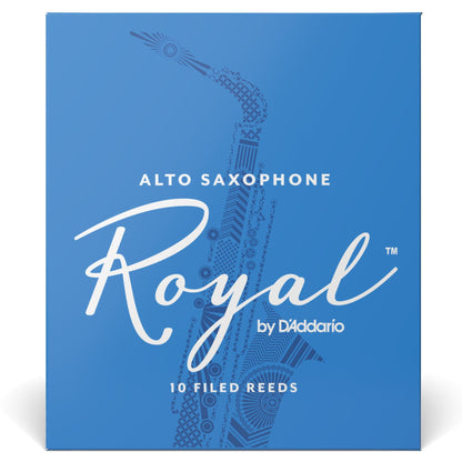 Royal by D'Addario Alto Sax Reeds, Strength 2.5, 10-Pack