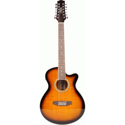 Ashton SL29/12CEQTSB 12 String Slimline Acoustic Guitar with Cutaway and EQ