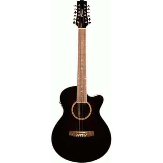 Ashton SL29/12CEQWRS 12 String Slimline Acoustic Guitar with Cutaway and EQ