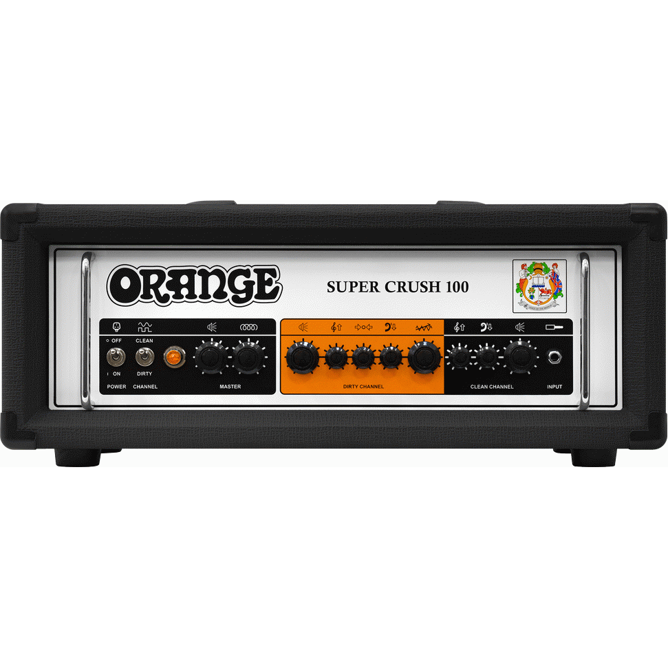 Orange Super Crush 100 Guitar Head in Black