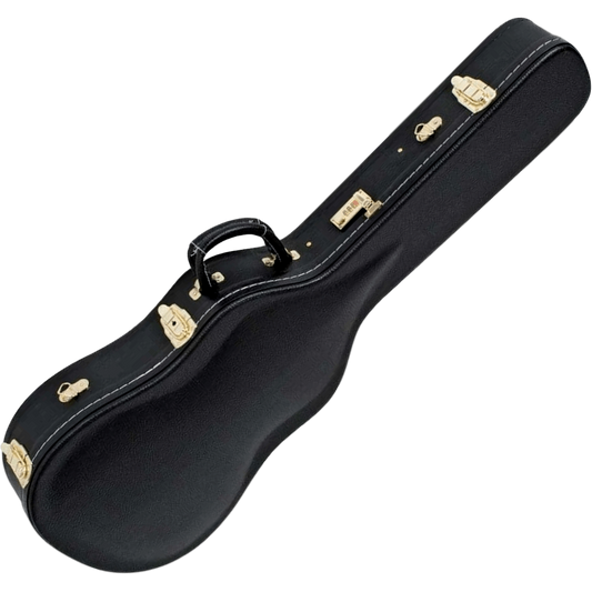 Electric Guitar Hard Case Les Paul Shape Black Gold V-Case HC2007
