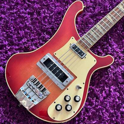 1978 Greco RB-700 Fireglo Bass Guitar (Rickenbacker 4001 Style) (MIJ Fujigen)