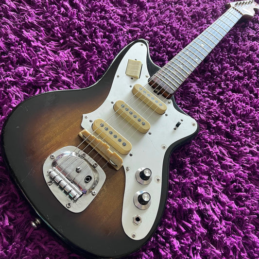 1965-1969 Zen-On/Morales ZES-130 Fender Offset MIJ Vintage Guitar Sunburst