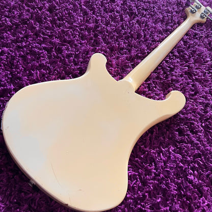 1980s Fernandes RB-80 Rickenbacker 4001 Bass Guitar (Vintage White) (MIJ)