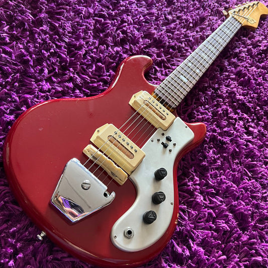 Late 1960s Guyatone LG-85T Red Vintage Japanese Electric Guitar