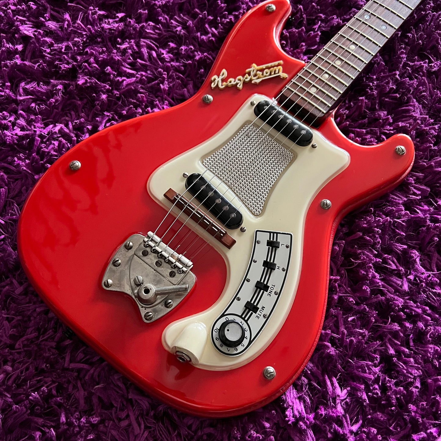 Mid 1960s Hagstrom F-11 (Hagstrom I) Red Vintage Electric Guitar