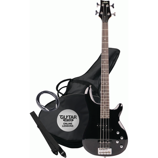 Ashton AB4BK Bass Guitar in Black