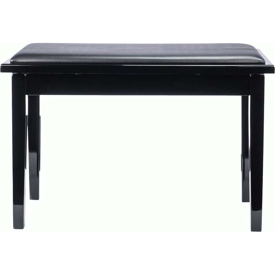 Beale BPB110BK Basic Duet Piano Bench with Storage in Black