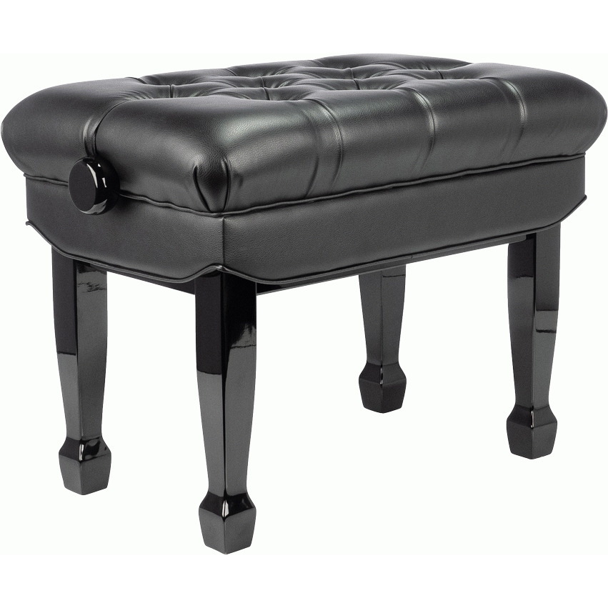 Beale BPB330BK Deluxe Grand Piano Bench in Black