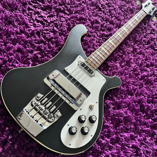 Late 1970s Fresher FR-384B Rickenbacker 4001 Style Bass Satin Black (MIJ)