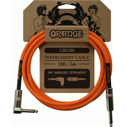 Orange CA035 Crush 10 Ft Guitar Cable Angled Jack