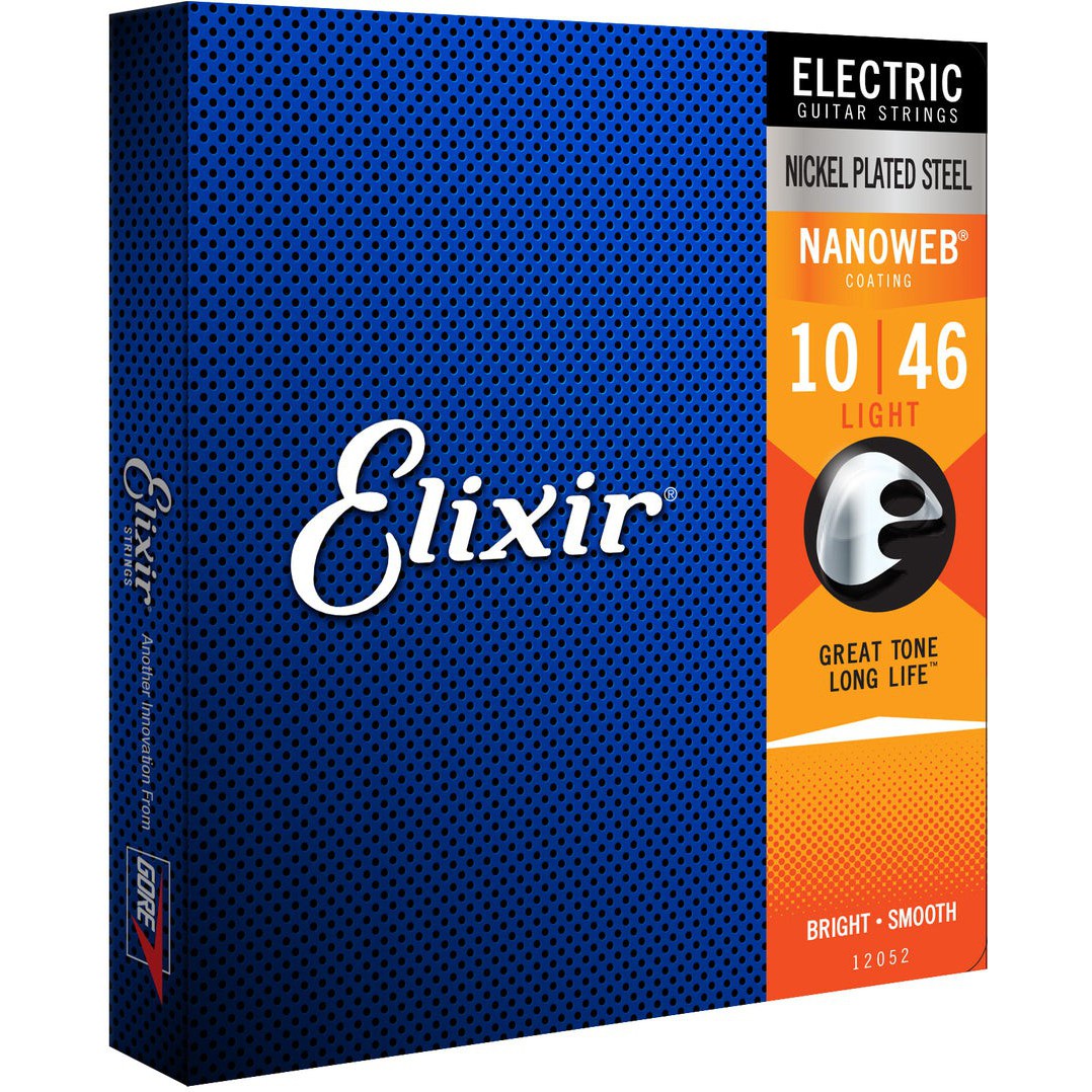 Elixir Nanoweb Nickel Electric Guitar Strings 10-46