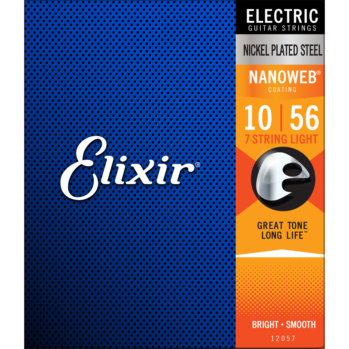Elixir Nanoweb Nickel Electric Guitar Strings 10-56 (7 String)