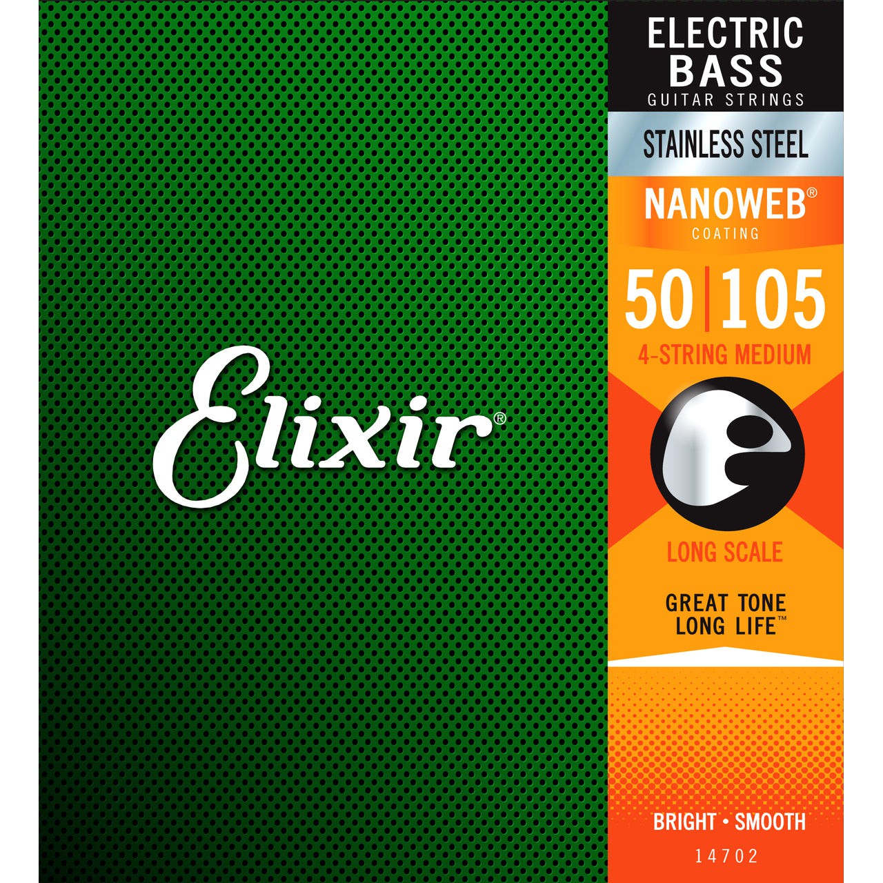 Elixir Nanoweb Stainless Steel Bass Strings 50-105