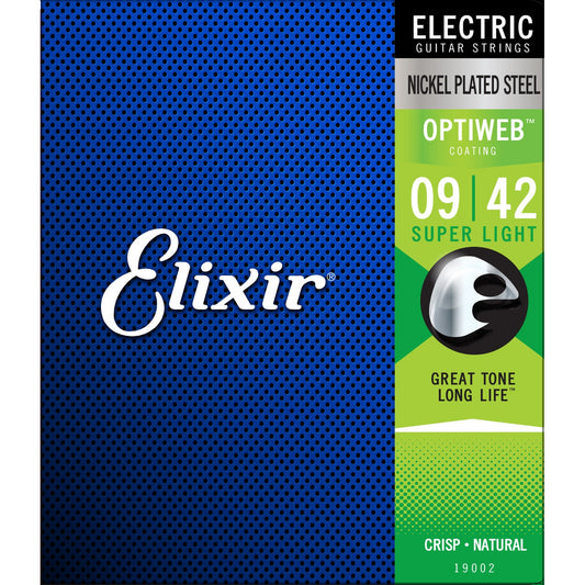 Elixir Optiweb Nickel Electric Guitar Strings 9-42