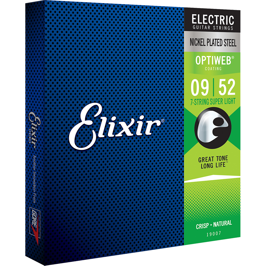 Elixir Optiweb Nickel Electric Guitar Strings 9-52 (7 String)
