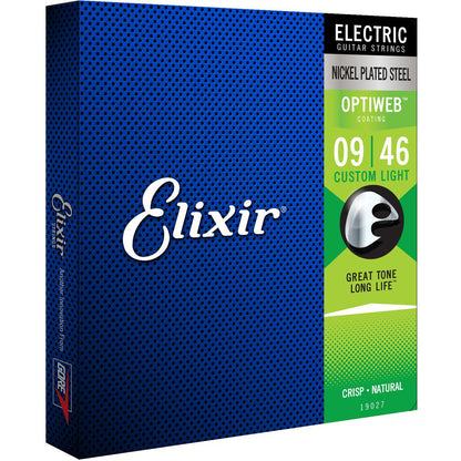 Elixir Optiweb Nickel Electric Guitar Strings 9-46
