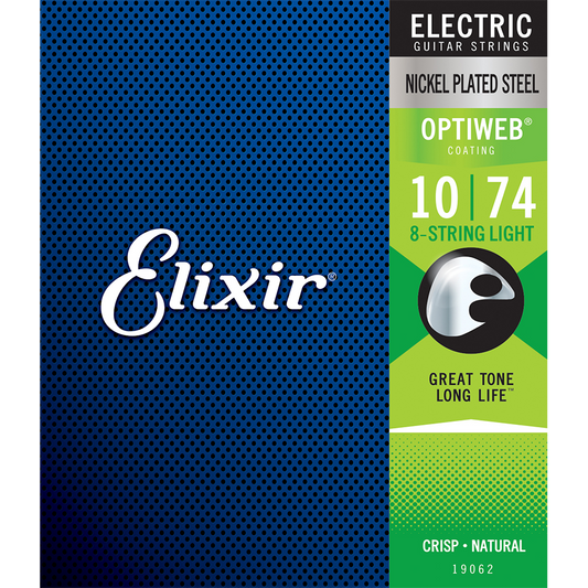 Elixir Optiweb Nickel Electric Guitar Strings 10-74 (8 String)