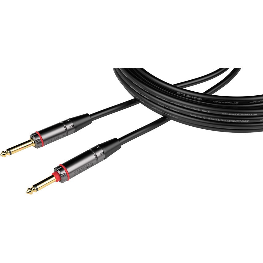 Gator Headliner Series 20 Foot Straight to Straight Quiet Instrument Cable