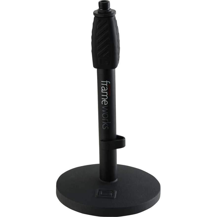 Gator GFW-MIC-0601 Desktop Microphone Stand With Round Base And Twist Clutch
