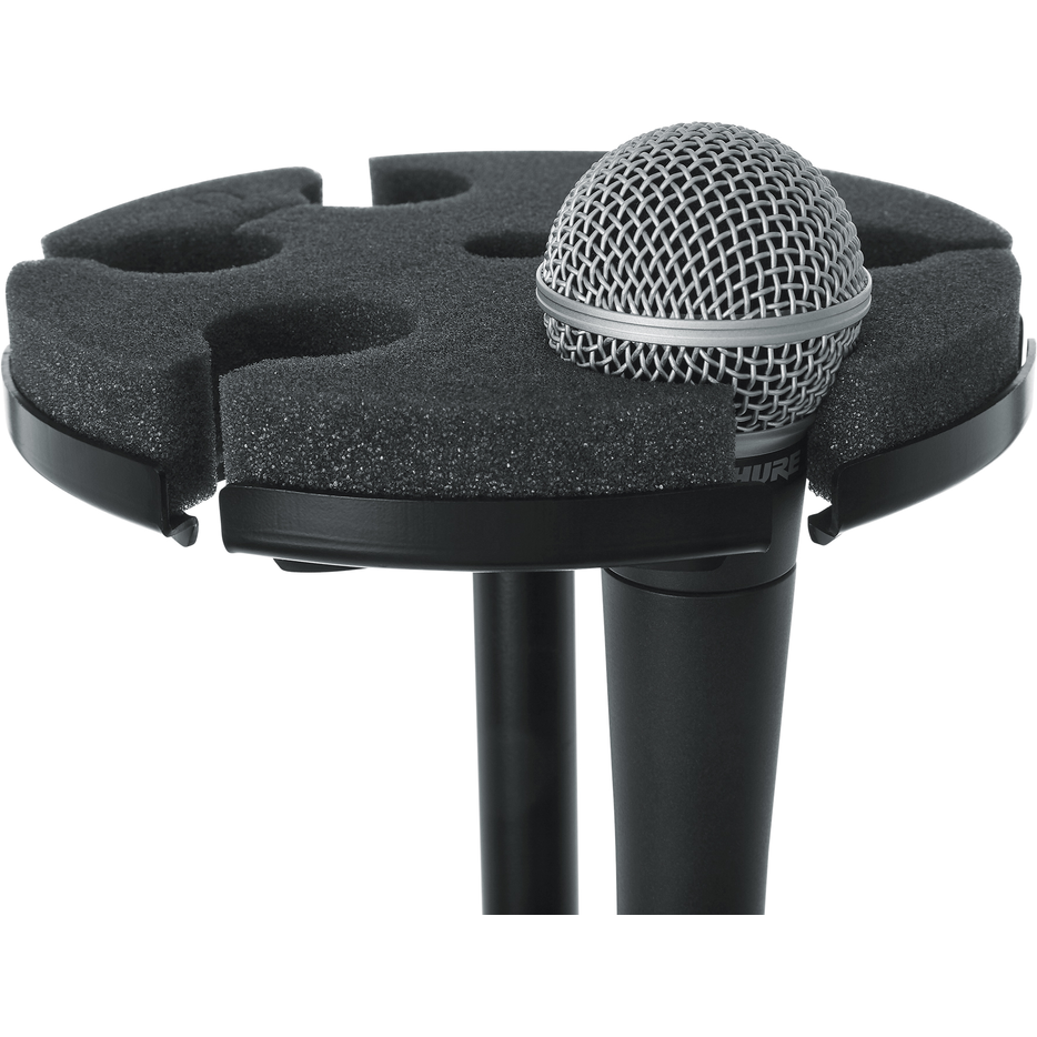 Gator GFW-MIC-6TRAY Multi Microphone Tray Designed To Hold 6 Mics