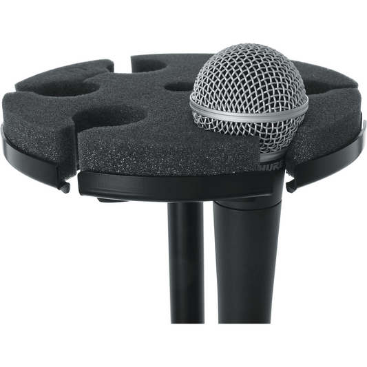 Gator GFW-MIC-6TRAY Multi Microphone Tray Designed To Hold 6 Mics