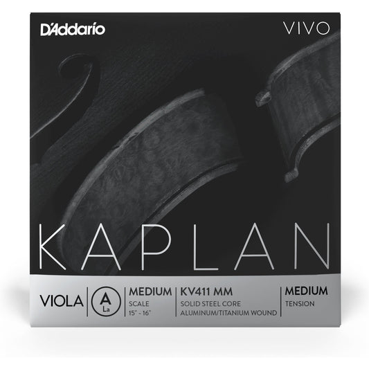 D'Addario Kaplan Vivo Viola A String, Medium Scale, Medium Tension