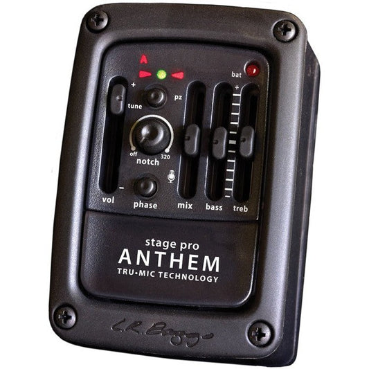 LR Baggs ANTHSTAGE Anthem Stagepro Acoustic Guitar Preamp System with Element Pickup & Microphone