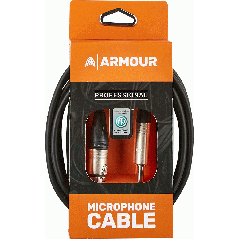 Armour NXLP10 Microphone Cable 10 Foot withNeutrik Connector XLR to JACK