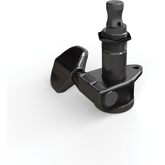 D'Addario Auto-Trim Locking Tuning Machines, 3 + 3 Setup, Black