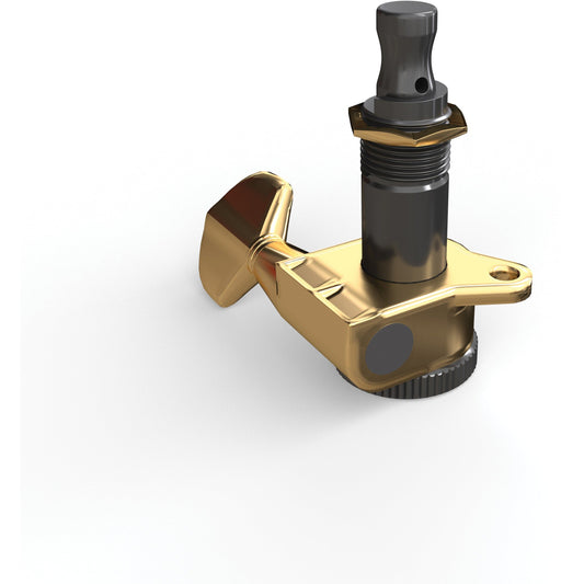 D'Addario Auto-Trim Locking Tuning Machines, 6 In-Line setup, Gold