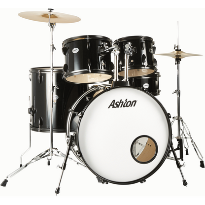 Ashton TDR520BK Drumkit Black in Black