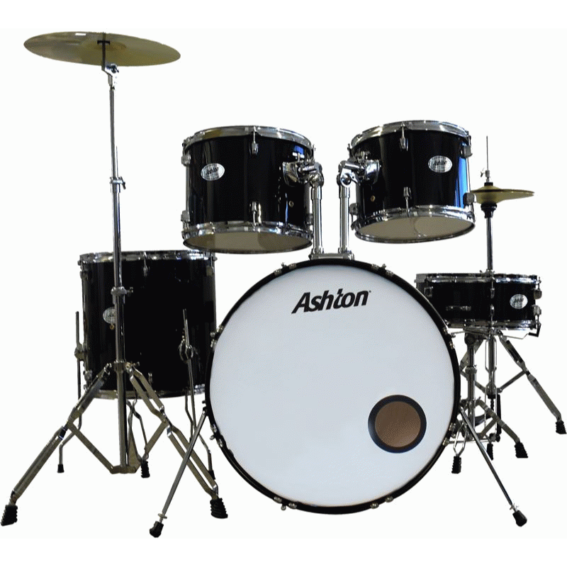Ashton TDR522BK Rock Drumkit in Black
