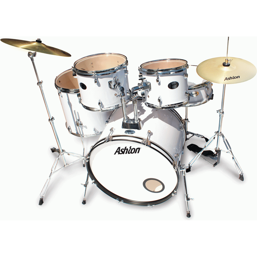 Ashton TDR522WH Rock Drumkit in White