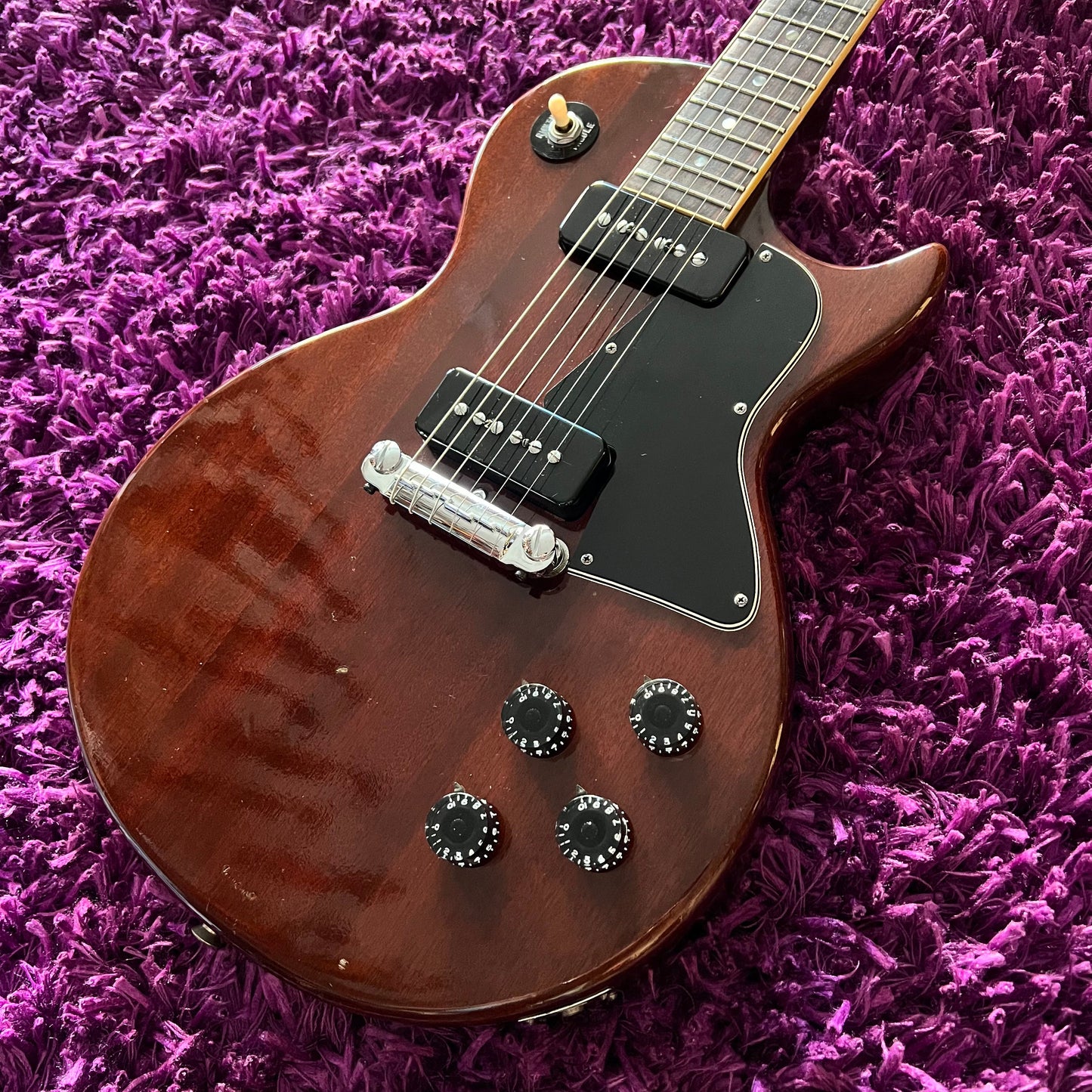 1975 Greco LJ-600 LP Special Style Single Cut Wine Red (w/ HSC)
