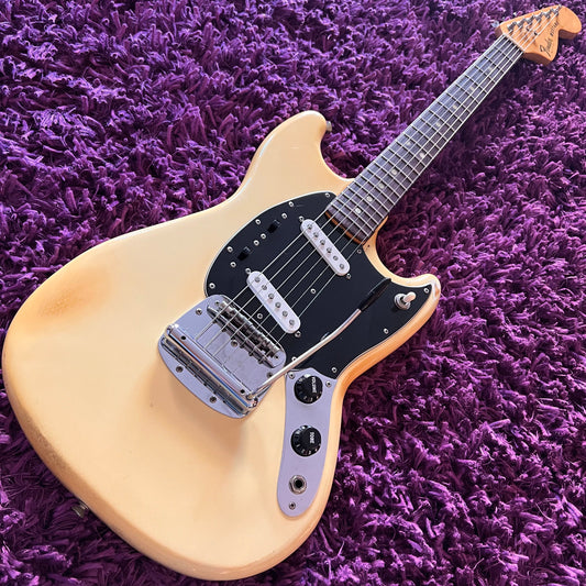 1977 Fender Mustang Olympic White (Fullerton CBS Era) (w/ OHSC)