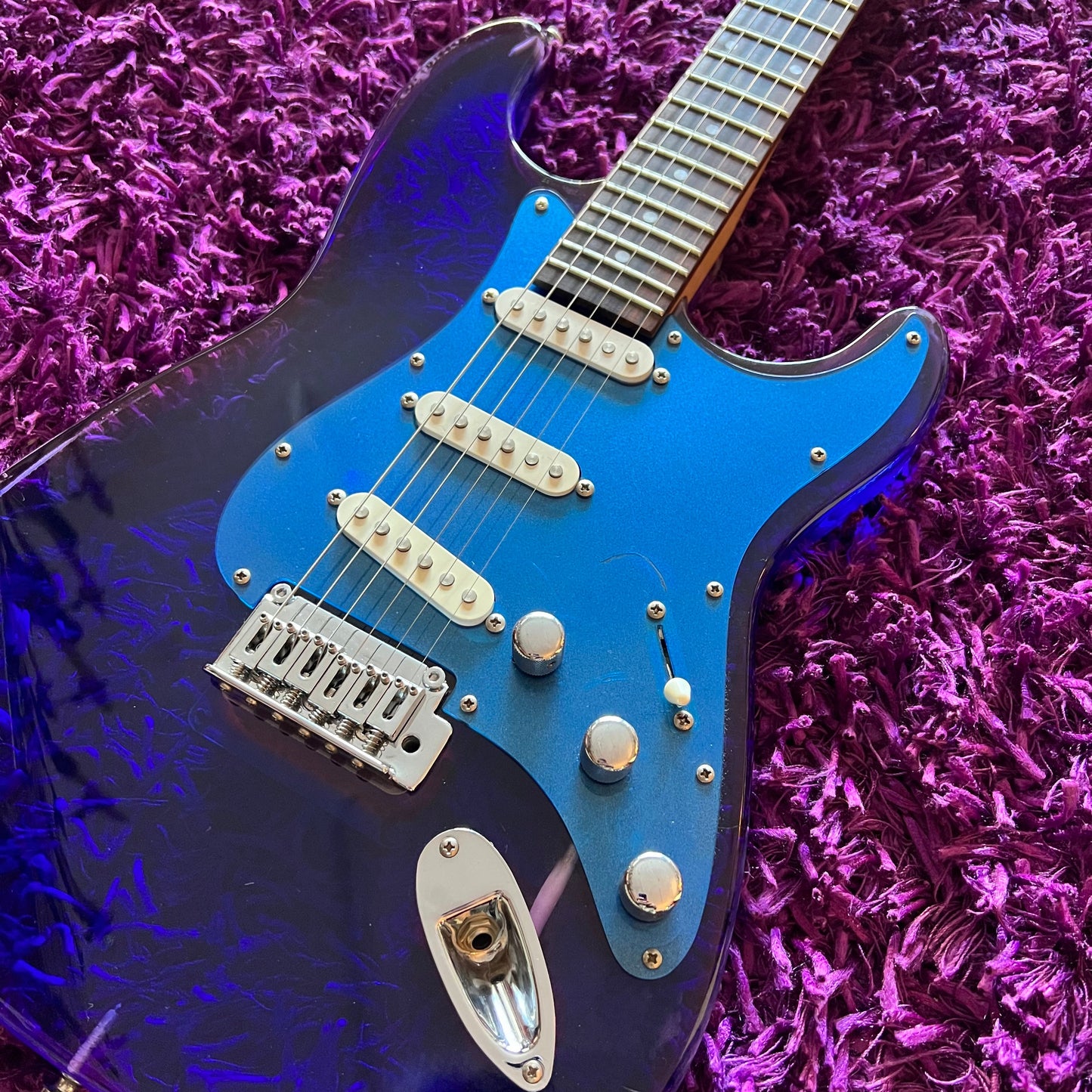 1990s Barclay Acrylic Stratocaster