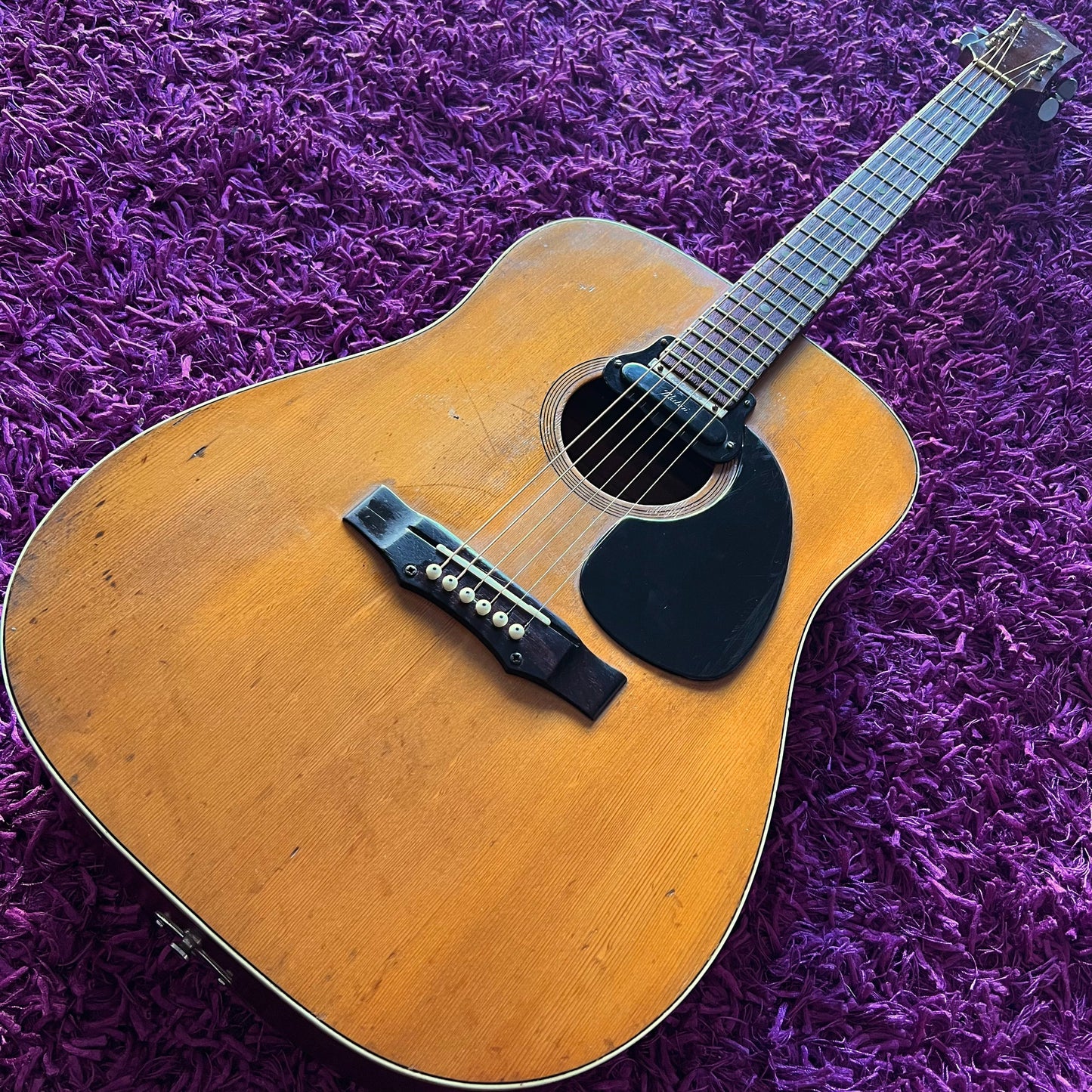 1974 Maton CW80/6 Dreadnought Acoustic Guitar (w/ Pickup & OHSC)