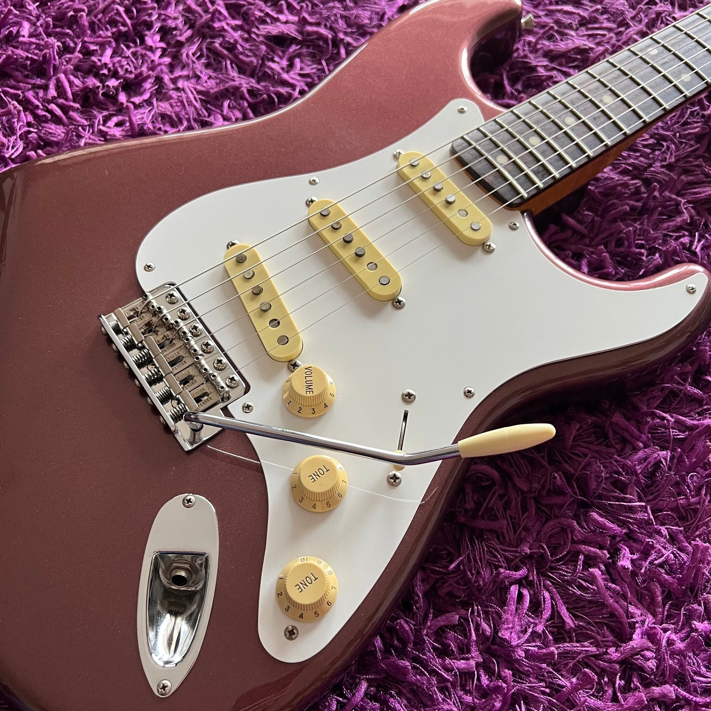 Fender Stratocaster ST-62-TX/MH Burgundy Mist Metallic (Matching Headstock)