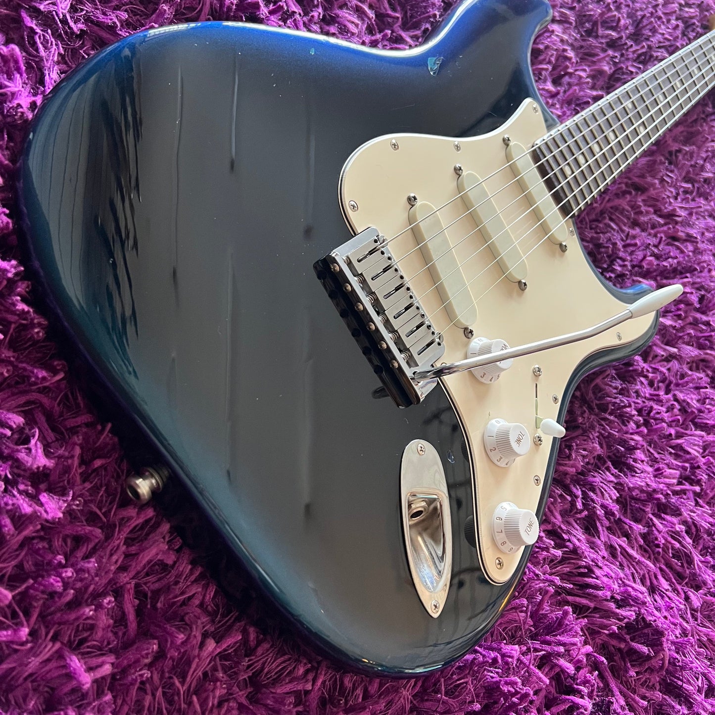 1990 Fender Stratocaster "Strat Plus" Blue Pearl Burst (w/ OHSC)