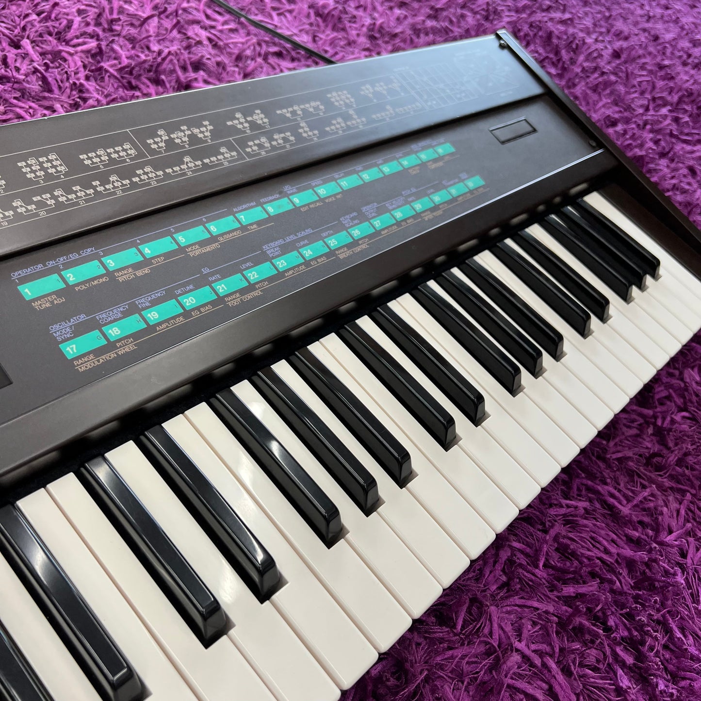 Yamaha DX7 Keyboard Synthesizer (w/ Branded Case) (Made in Japan)
