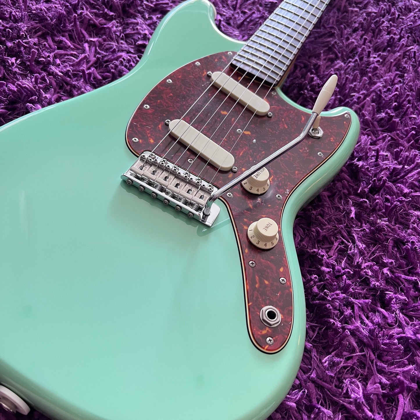 2019 Fender Mustang Char Signature Seafoam Green w/ Matching Headstock (MIJ)