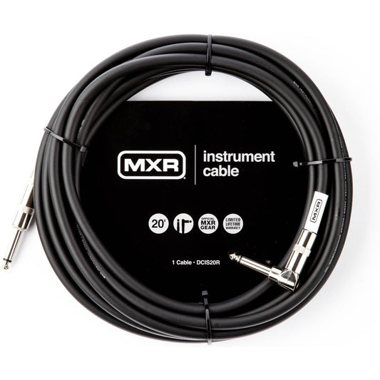 MXR 20 Foot Instrument Cable Right Angle Connector